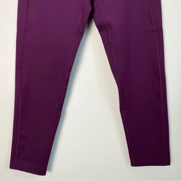 Girlfriend Collective Plum Compressive High Rise Legging Medium Purple Tights - Picture 10 of 16